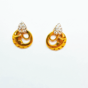 22K Traditional Gold Tops Earrings