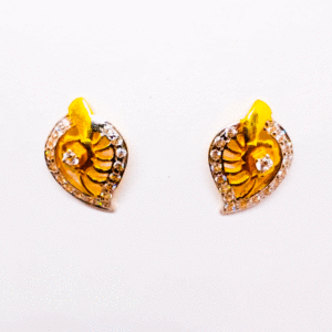 Handcrafted 22 Carat Gold Ear Tops