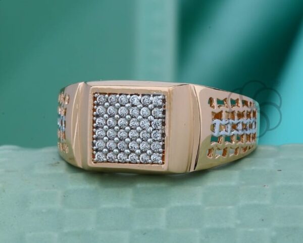 Modern Men’s Fashion Ring 18K Rose Gold