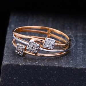 Radiate Grace – 18K Rose Gold Ring for Women's