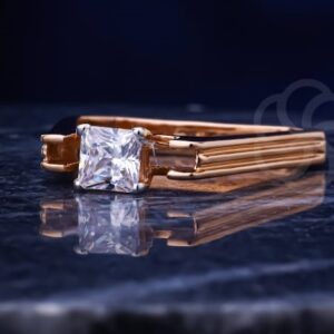 Designer 18K Rose Gold Ring for Women's