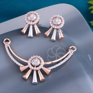 Designer 18K Rose Gold Mangalsutra Set