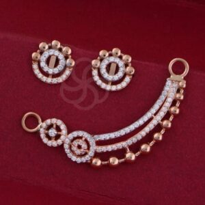 Radiant 18K Rose Gold Mangalsutra Set