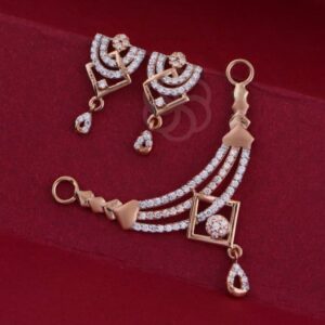 Delicate 18K Rose Gold Mangalsutra Set