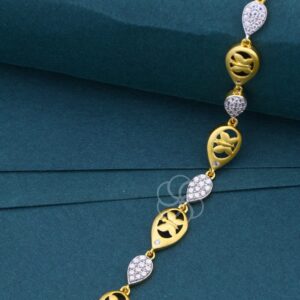 Floral Charm Bracelet in 18K Gold For Women's