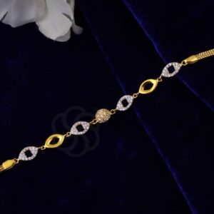 Trendy 18K Gold Bracelet for Women & Girls