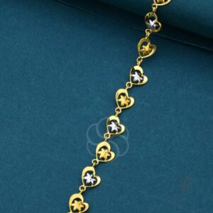 Trendy 18K Pure Gold Bracelet for Women's