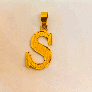 Designer 22K Pure Gold Pendant Letter's