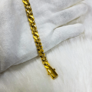 Elegant 22K Pure Gold Men's Bracelet