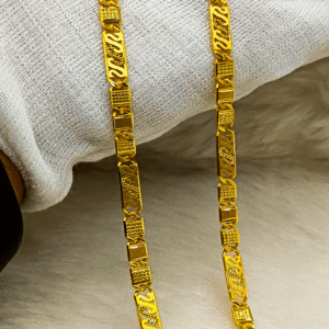 22K Pure Gold Traditional Men's Chain for Daily Wear