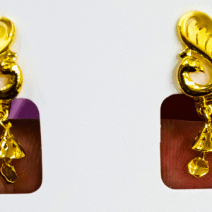 Long-Lasting shine 22K Gold Earrings for Women's
