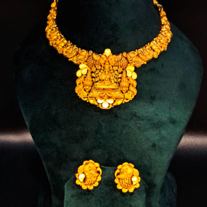 22K Pure Gold Traditional Necklace for Women's