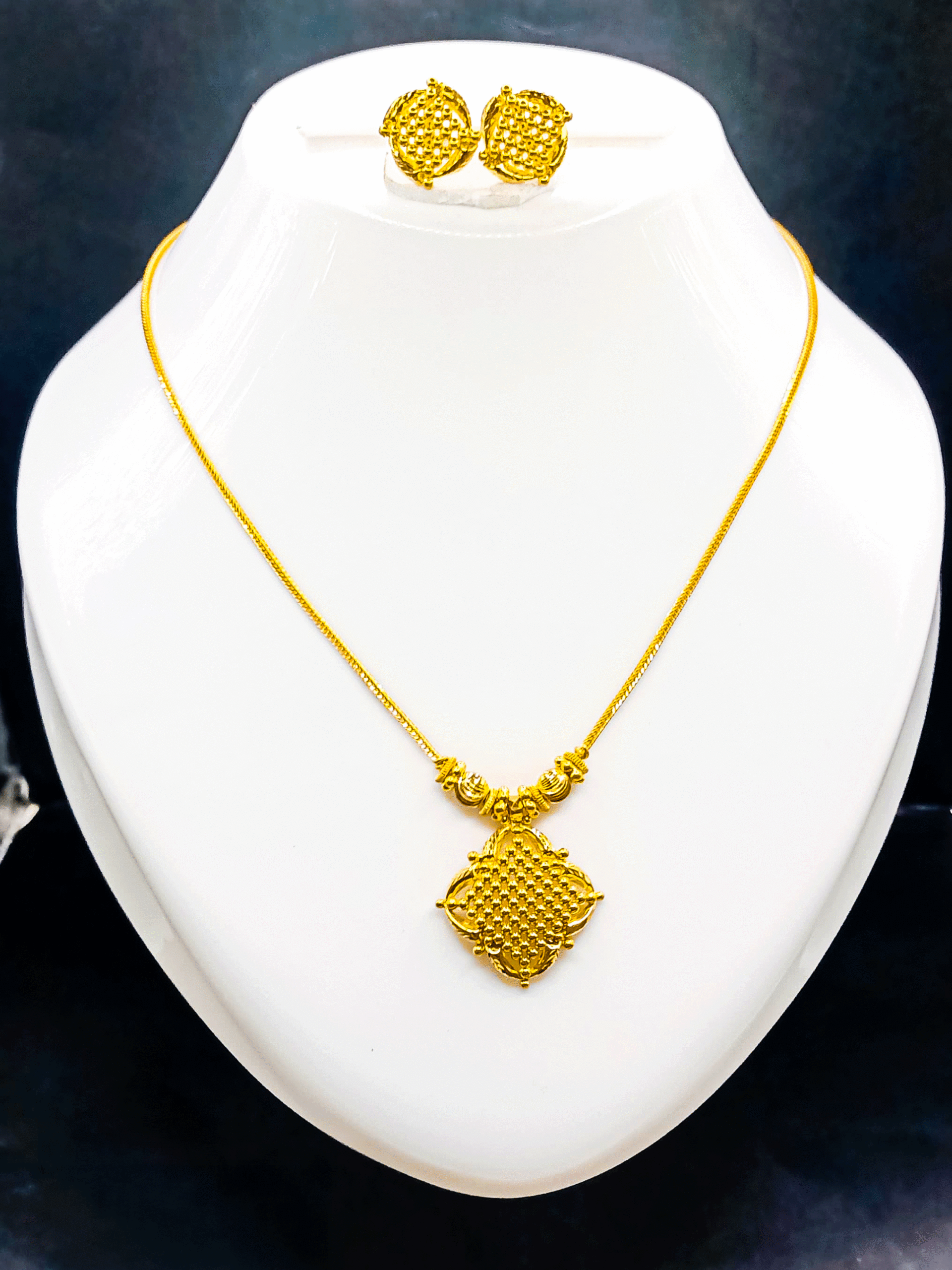22K Gold Traditional Kanti Set For Women's