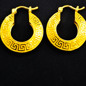 Modern Touch 22K Gold Bali Earrings For Women's