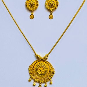 Traditional 22K Pure Gold Kanthi Set for Women