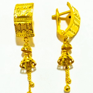 Precious Gift 22K Gold Bali Earrings For Women's