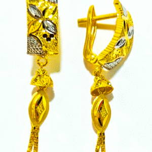 Lightweight 22K Gold Bali Earrings For Women's