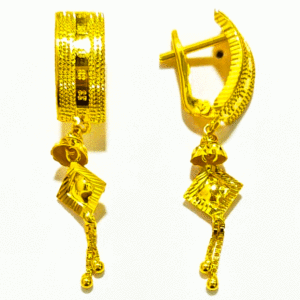 High-Purity 22K Gold Bali Earrings For Women's
