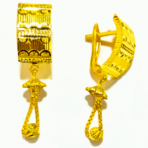 Superior 22K Gold Bali Earrings For Women's