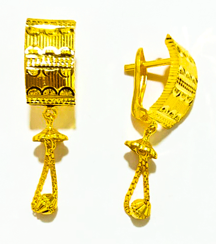 Superior 22K Gold Bali Earrings For Women's