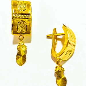 Lasting Shine 22K Gold Bali Earrings For Women's