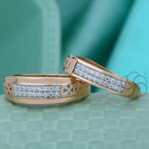 Anniversary Special 18K Rose Gold Couple Ring Set