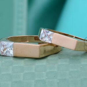 Luxury 18K Rose Gold Couple Bands