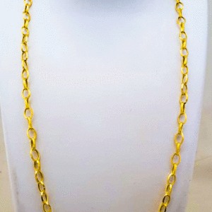 22K Pure Gold Men's Chain with Hallmark