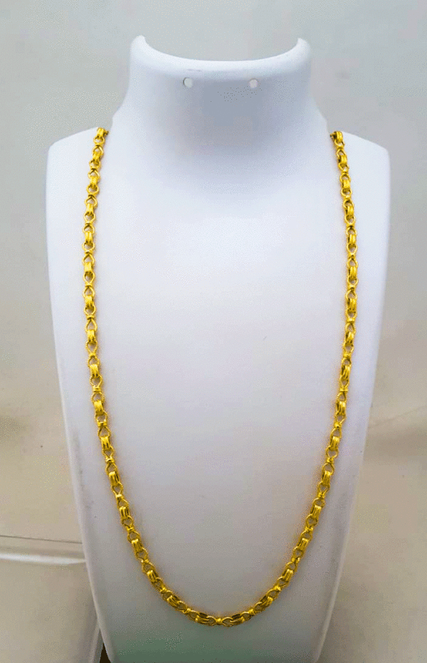 High polish 22K Pure Gold Chain for Men