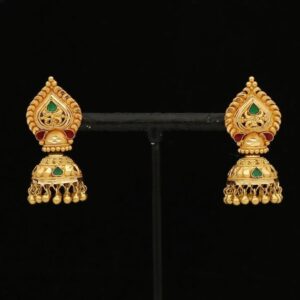 100% Hallmarked 22K Earrings Jhumkis For Women's