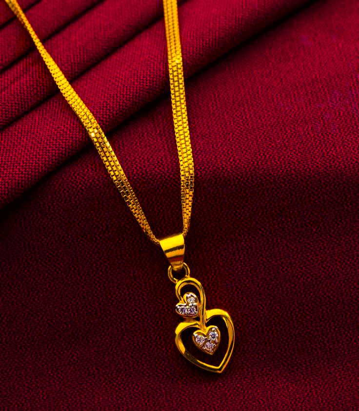 Traditional 22K pure gold pendant For Women's