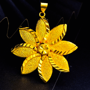 22K pure gold pendant For Women's