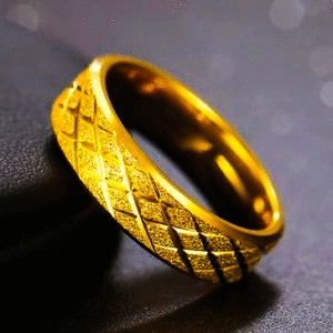Luxurious 22K Gold Ring for Men's