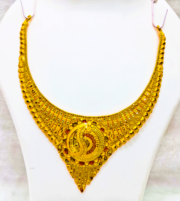Handcrafted 22K Pure Gold Necklace (Haar Set)