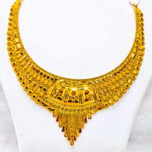 Weddings Wear 22K Pure Gold Necklace (Haar Set)