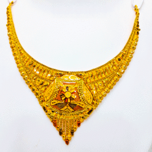 Stylish 22K Pure Gold Necklace (Haar Set)
