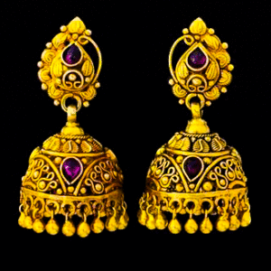 22 Karat Pure Gold Earring For Men's