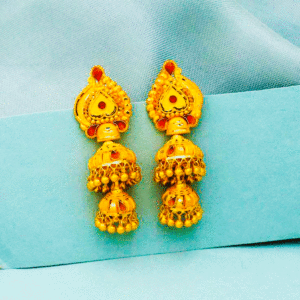 100% Hallmarked 22 Karat Pure Gold Jumkis