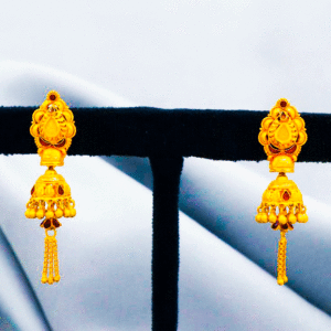 100% Hallmarked 22 Karat Pure Gold jhumkis