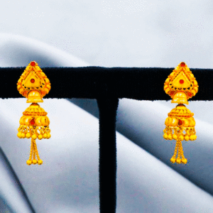 22 Karat Pure Gold Jhumkis For Females
