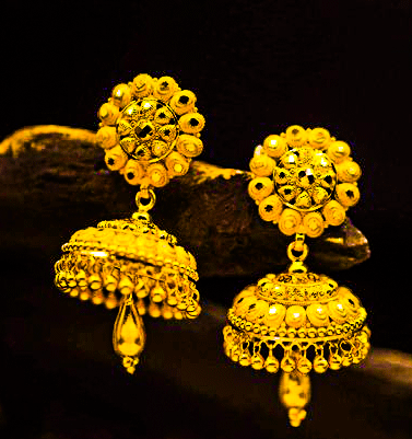 Hallmarked 22K Pure Gold Earring For Women's