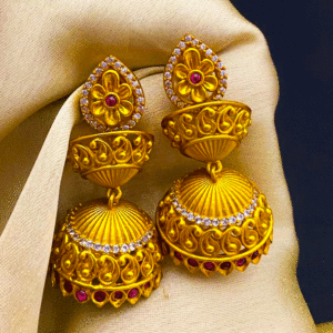 100% Hallmarked 22K Gold Jumkis For Women's