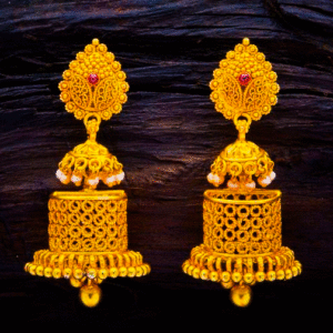 100% BIS Hallmarked 22K Pure Gold jhumkis