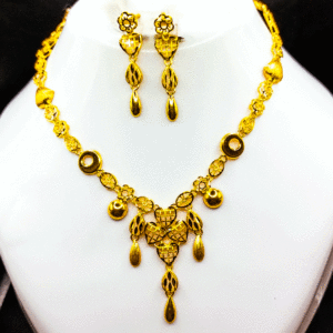 22K Pure Gold Necklace (Haar Set)