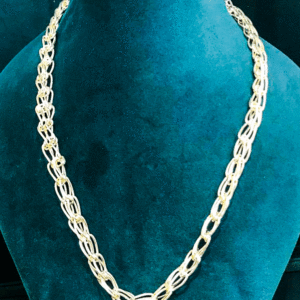 Finishing Pure 22K Pure Silver Chain