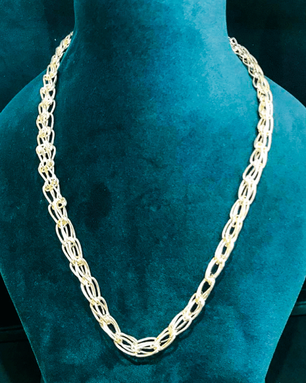 Finishing Pure 22K Pure Silver Chain