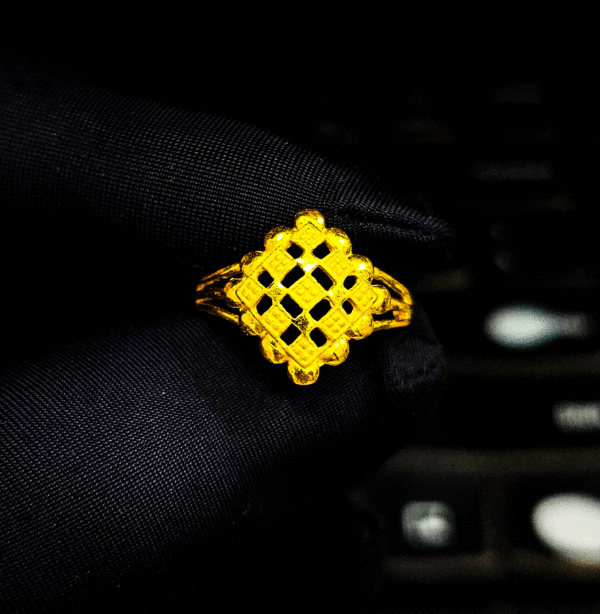 Festive Attire 22K Gold Ring For Women's