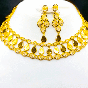 Handcrafted 22K Pure Gold Necklace (Haar Set)