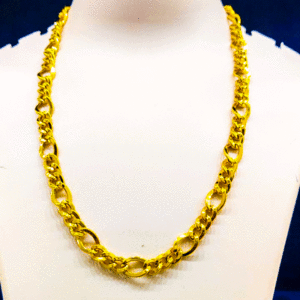 Beautiful Finishing Pure 22K Pure Gold Chain