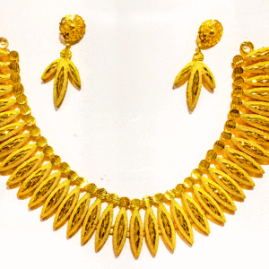 22K Pure Gold Necklace (Haar Set)